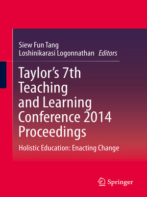cover image of Taylor's 7th Teaching and Learning Conference 2014 Proceedings